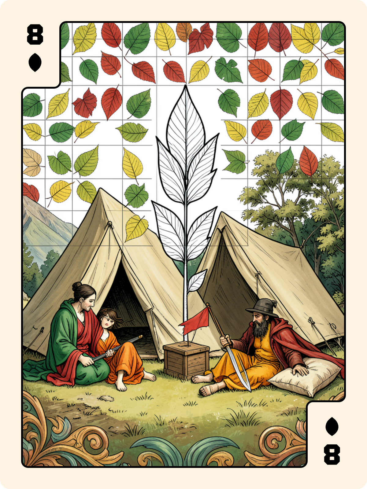 As de Gland + 8 de Feuille + As de Pique