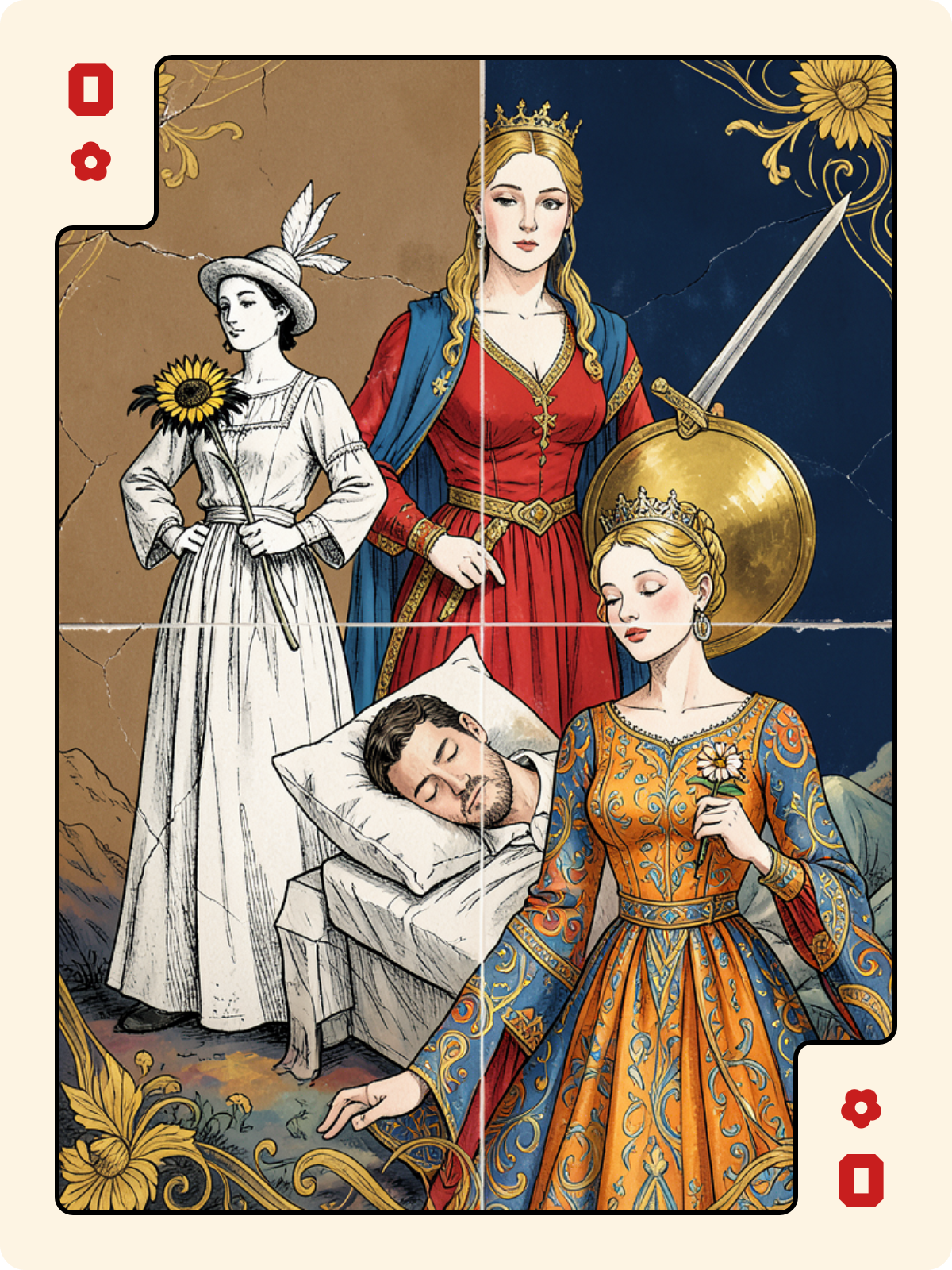 Atout 3 + Ober de Rose + Dame de Carreau