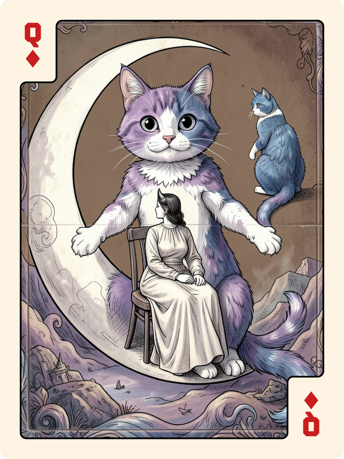 Unter de Bouclier + Dame de Carreau + Joker