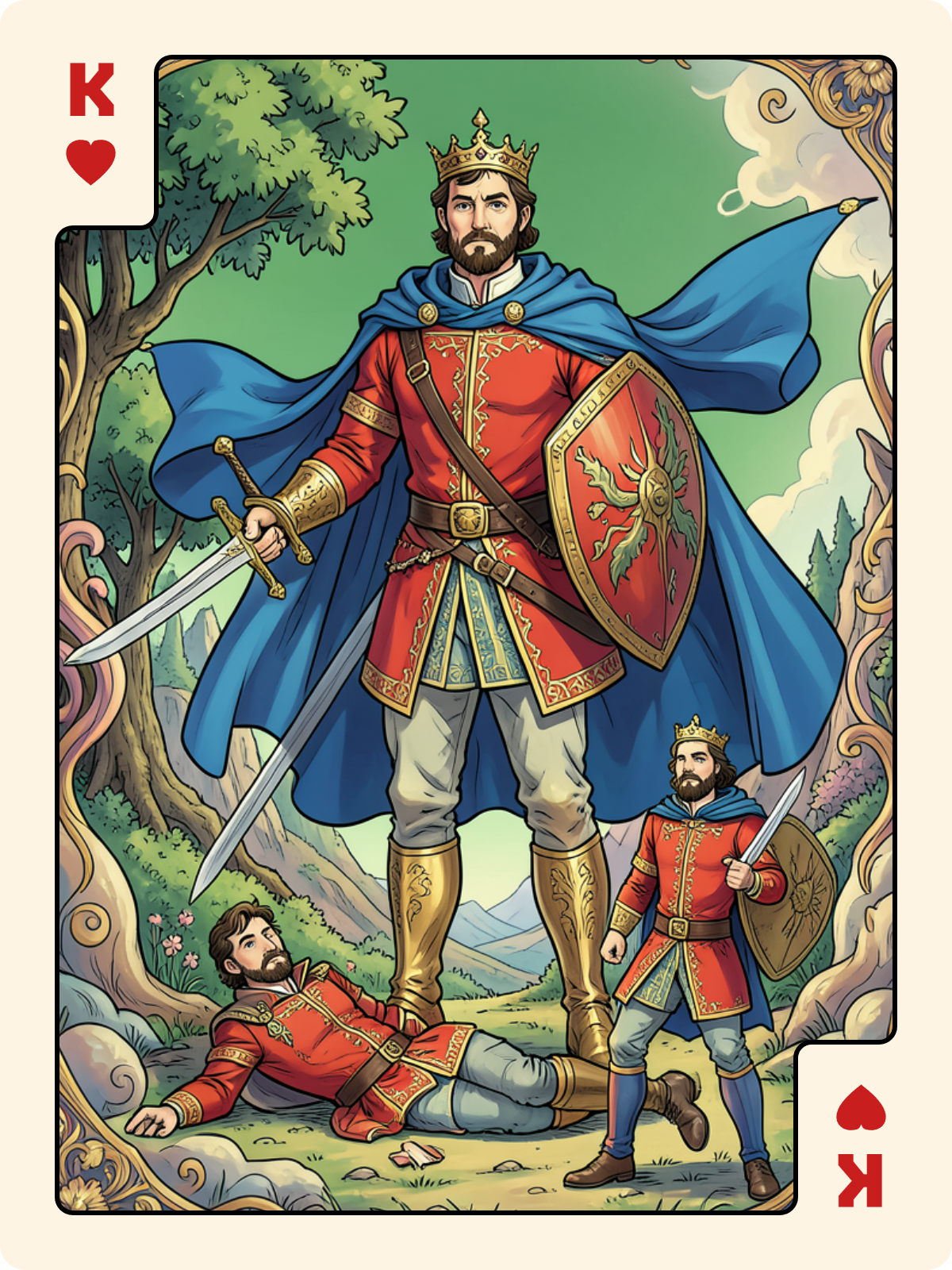 As de Pique + Roi de Cœur + Valet de Pique