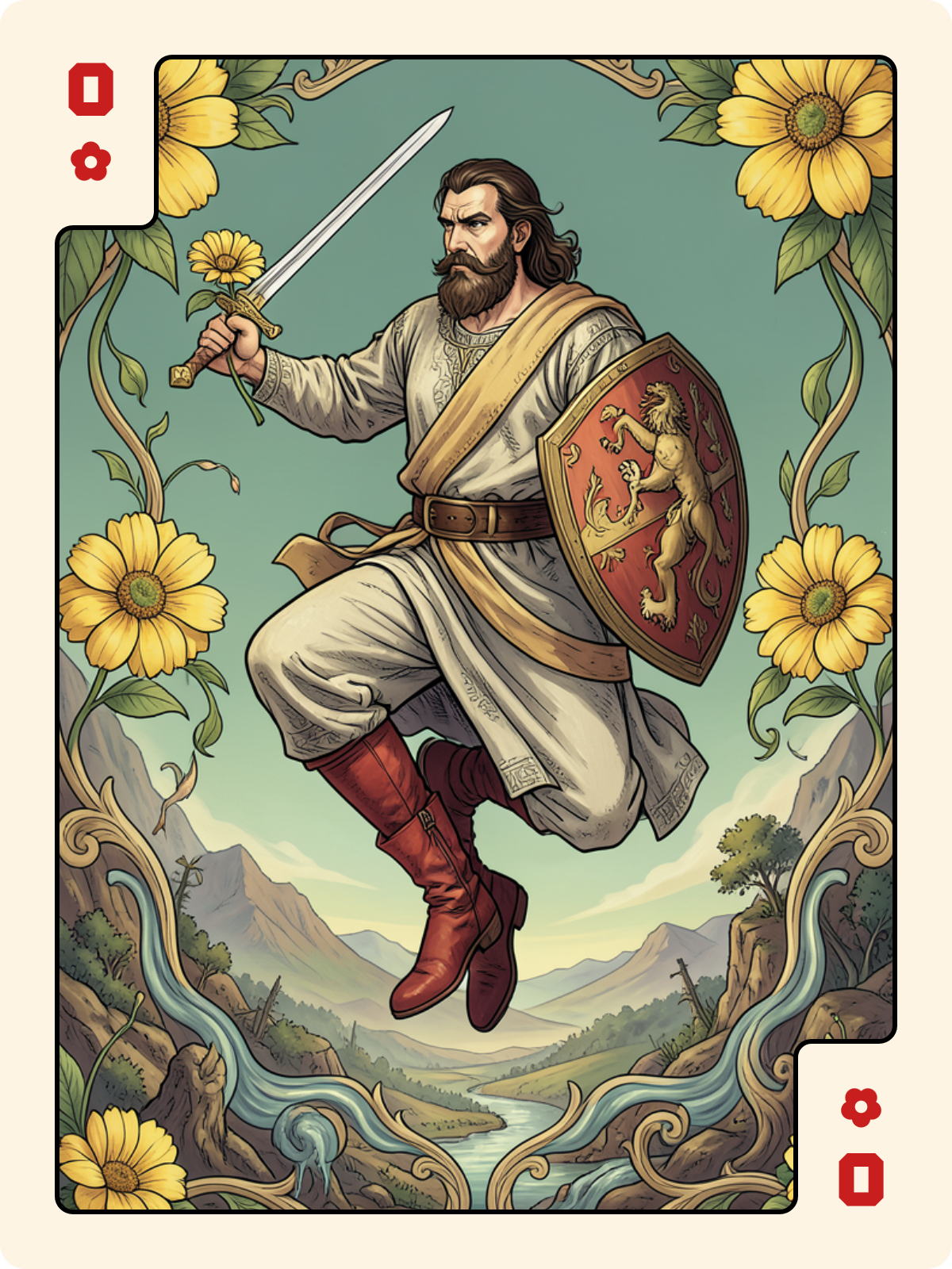 As de Rose + Ober de Rose + Roi d'Épée