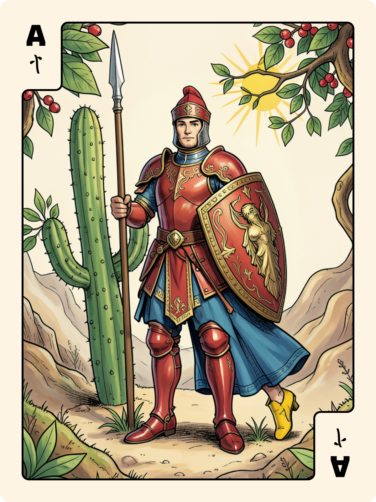 Valet de Trèfle + As de Bâton + Arcane majeur 12