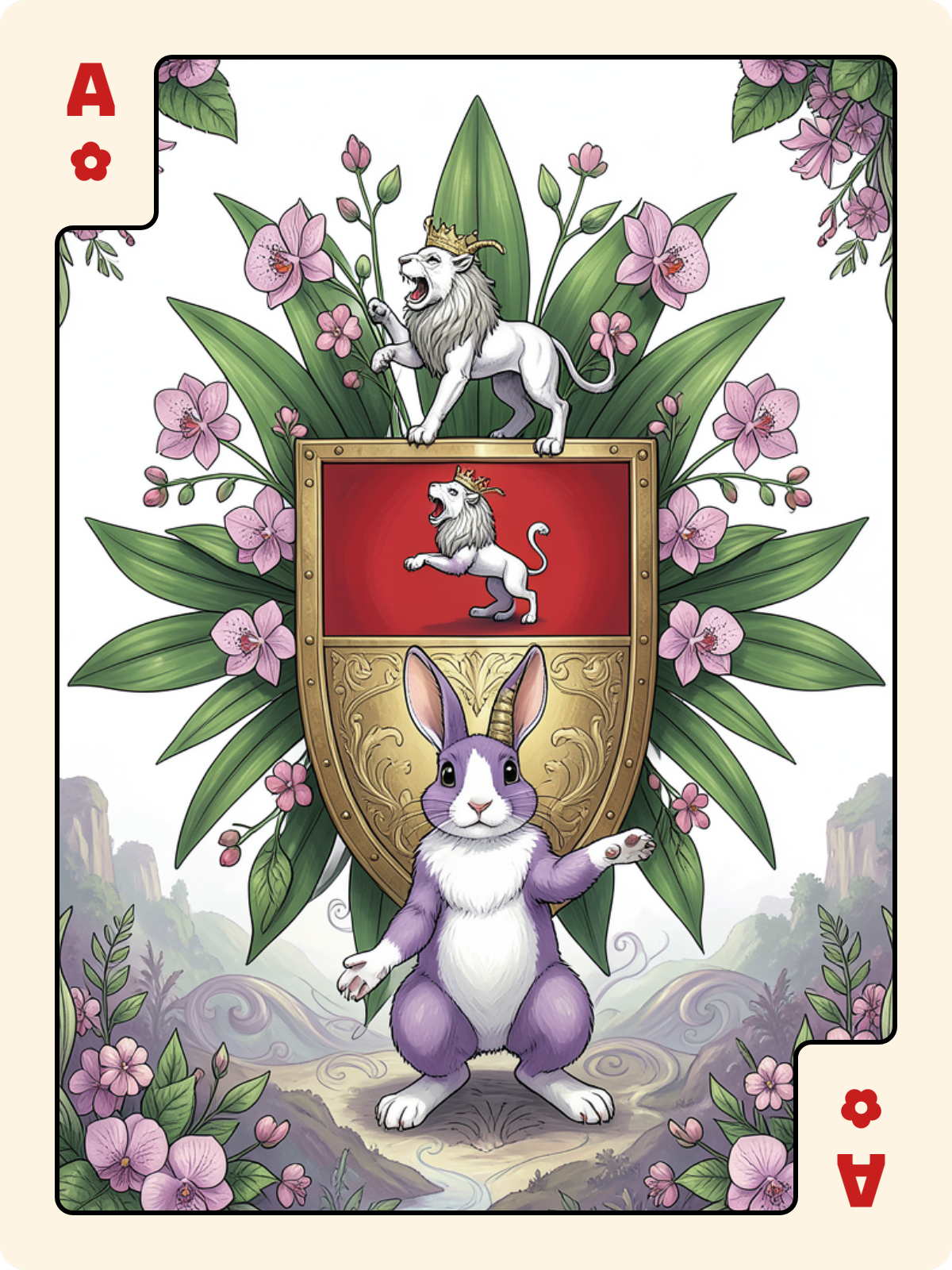 As de Cœur + As de Rose + Dame de Carreau