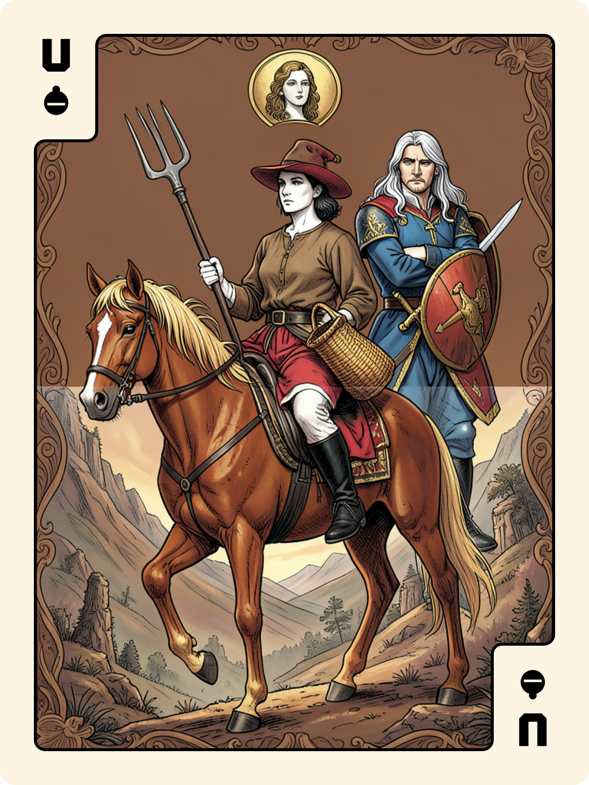Cavalier de Denier + Unter de Grelot + Valet de Pique