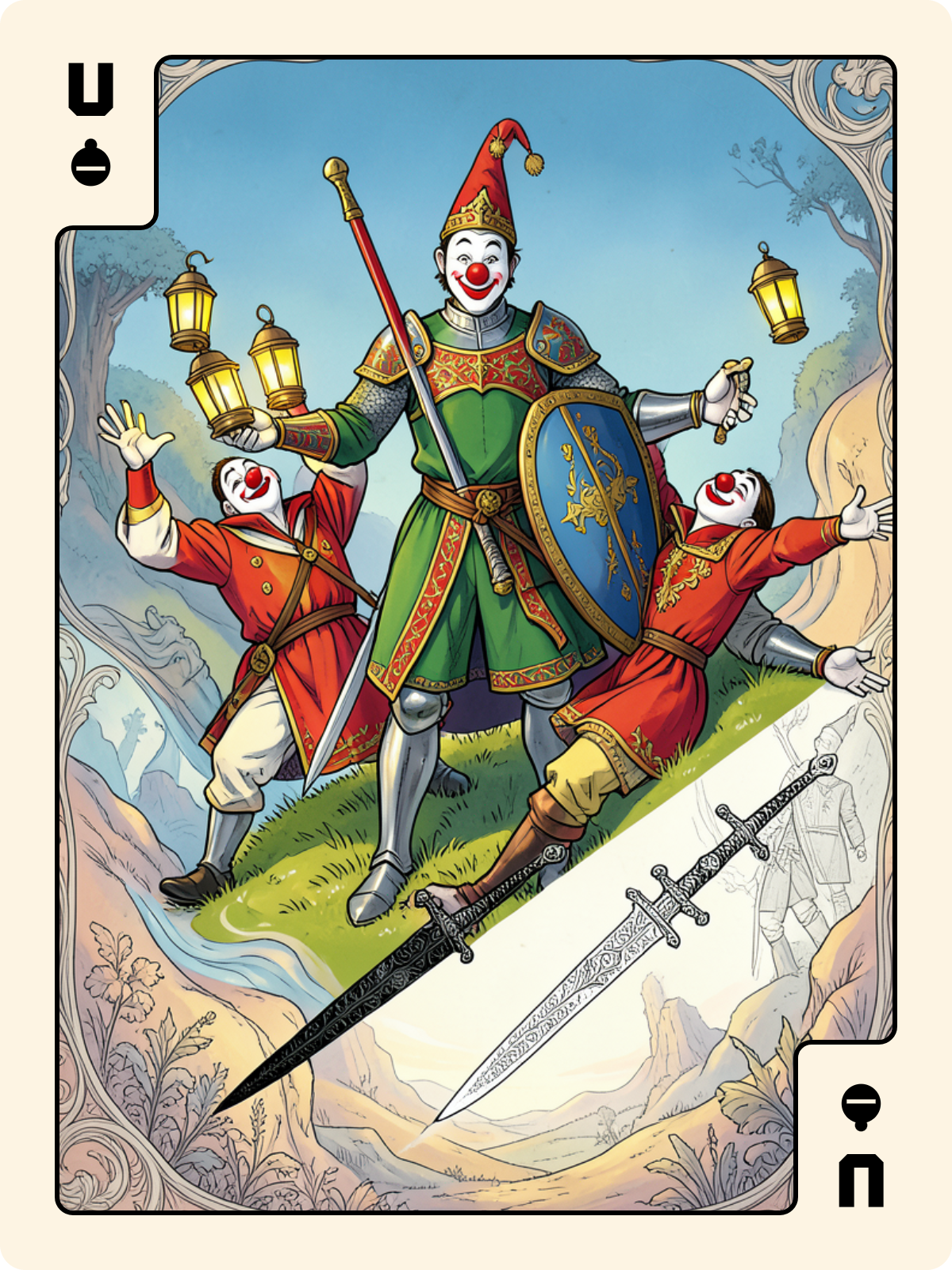 Mat + Unter de Grelot + 6 d'Épée