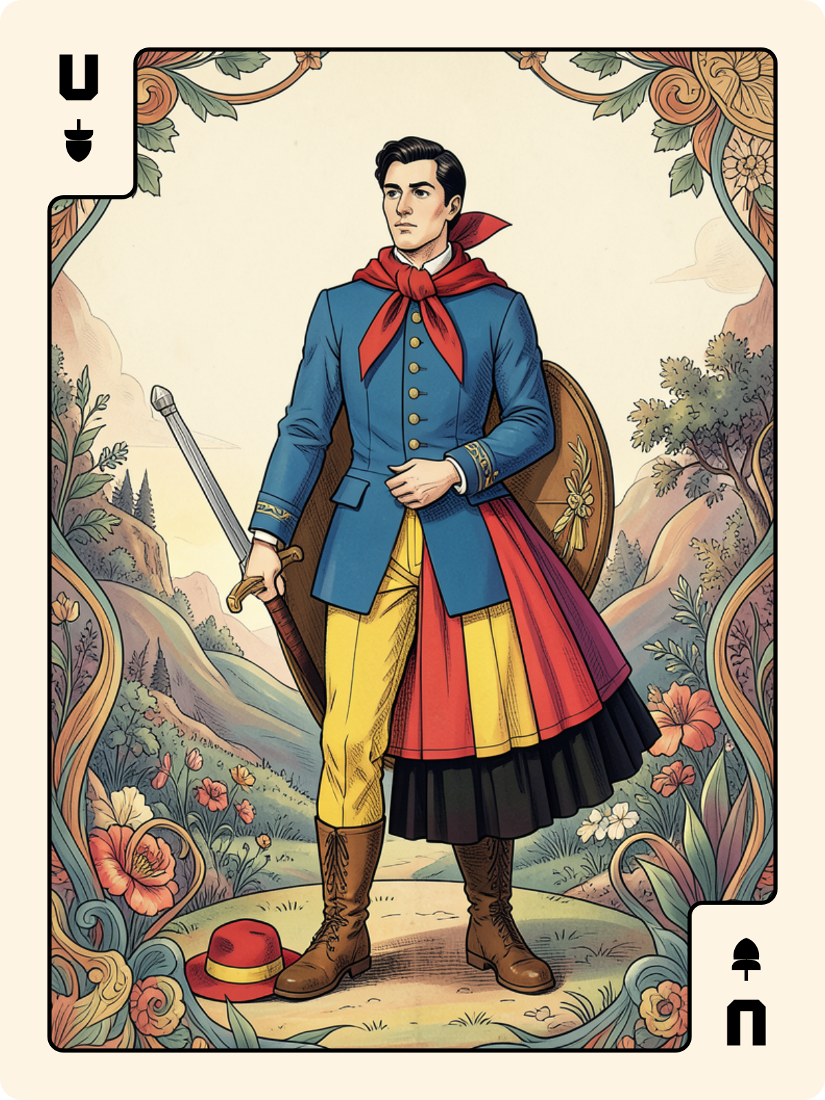 4 de Trèfle + Unter de Gland + Dame de Trèfle