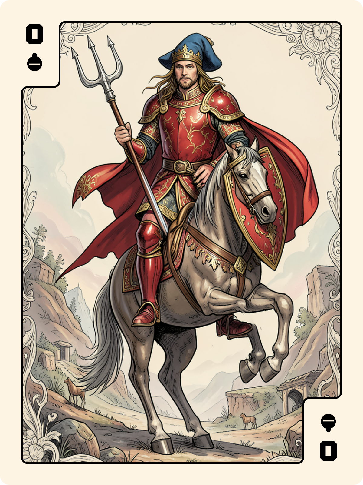 Dame de Pique + Ober de Grelot + Cavalier de Bâton