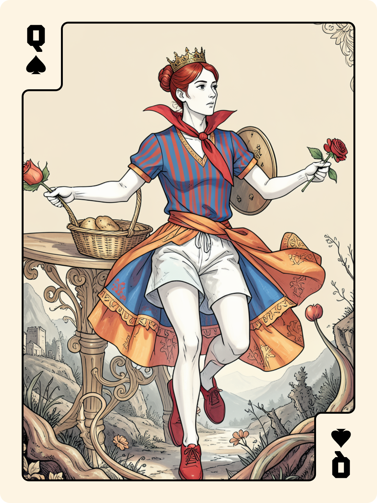 Unter de Bouclier + Dame de Pique + Dame de Carreau