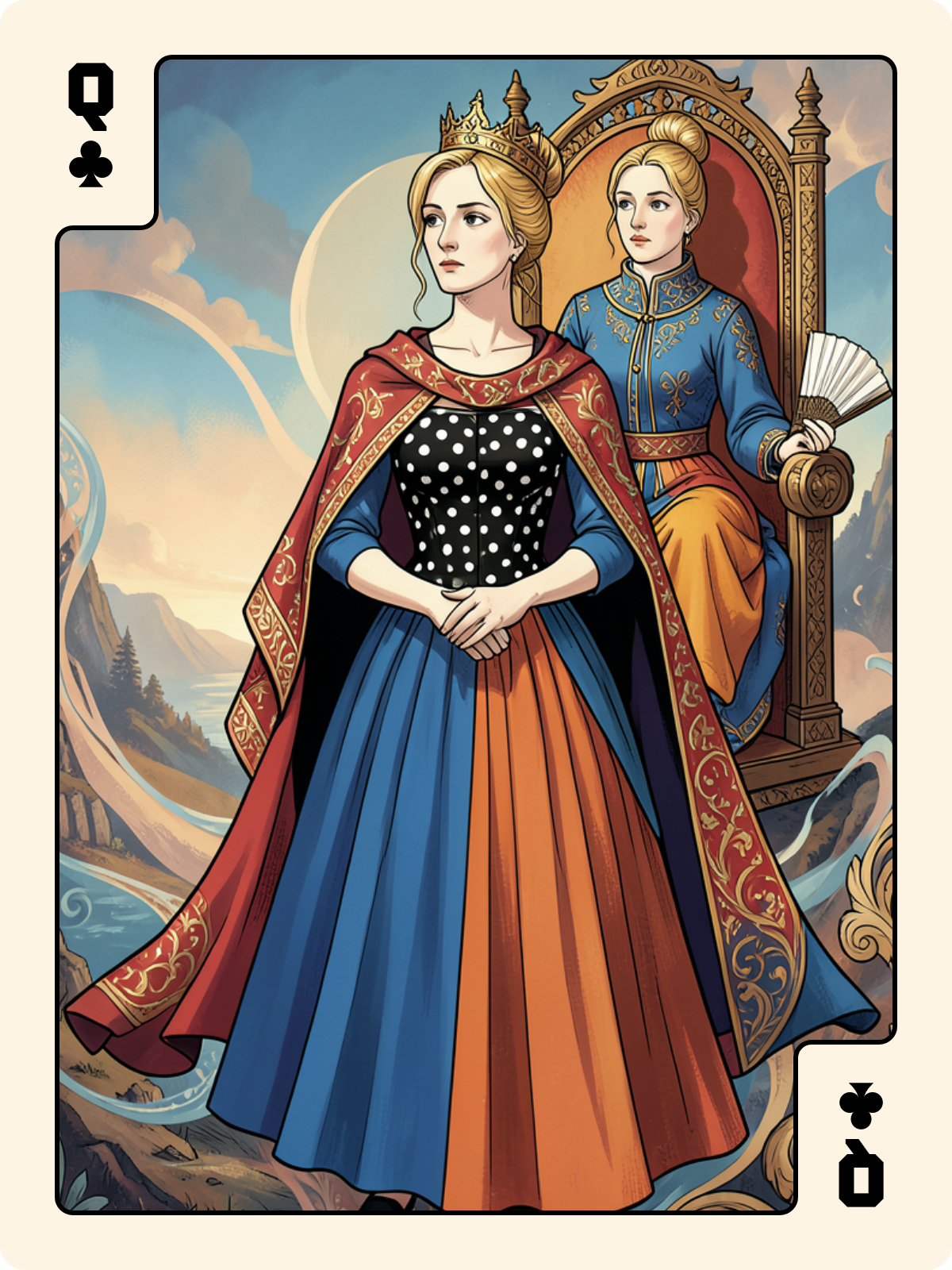 Dame de Trèfle + Dame de Trèfle + Dame de Trèfle