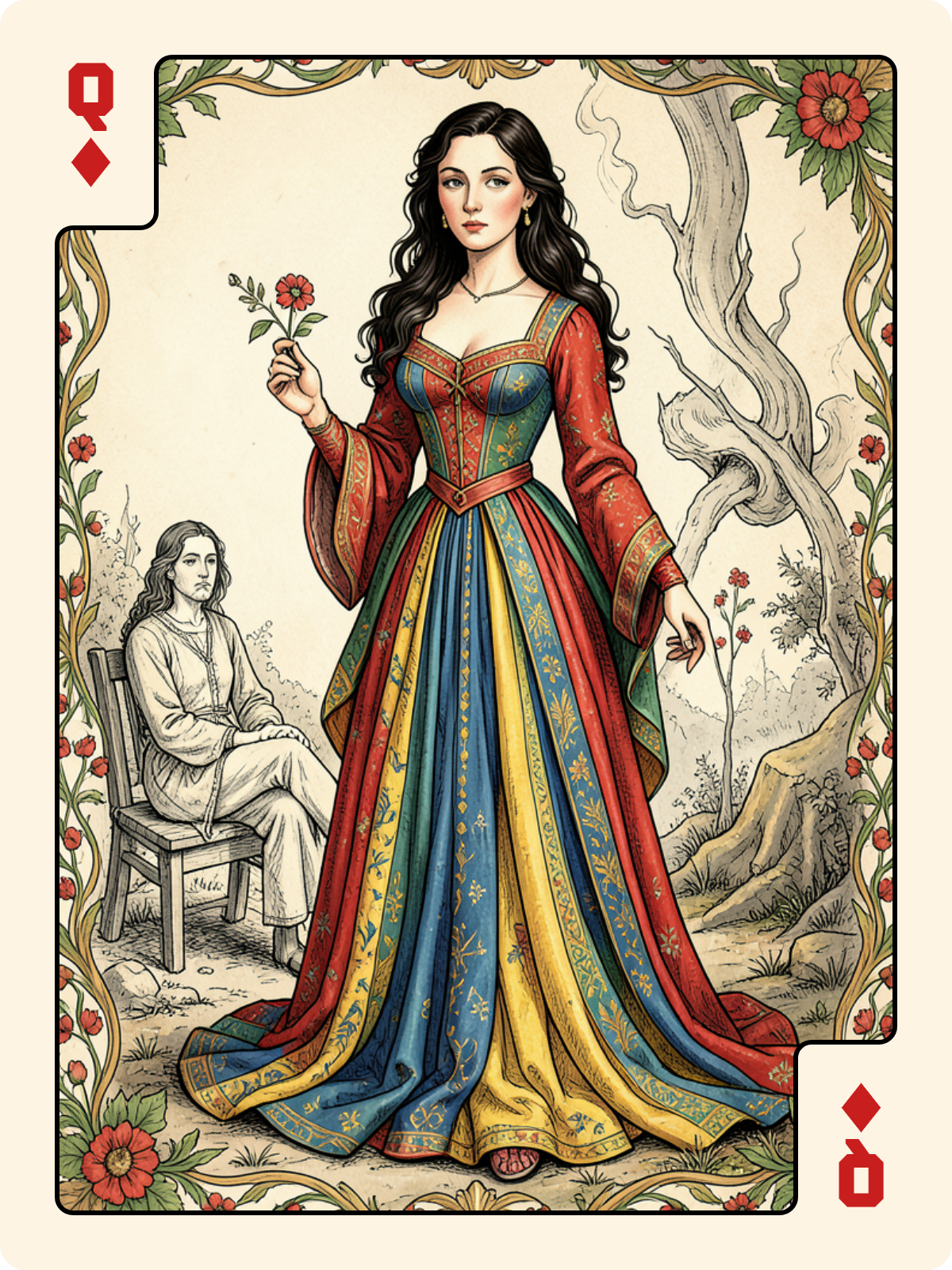 Unter de Bouclier + Dame de Carreau + As de Bâton