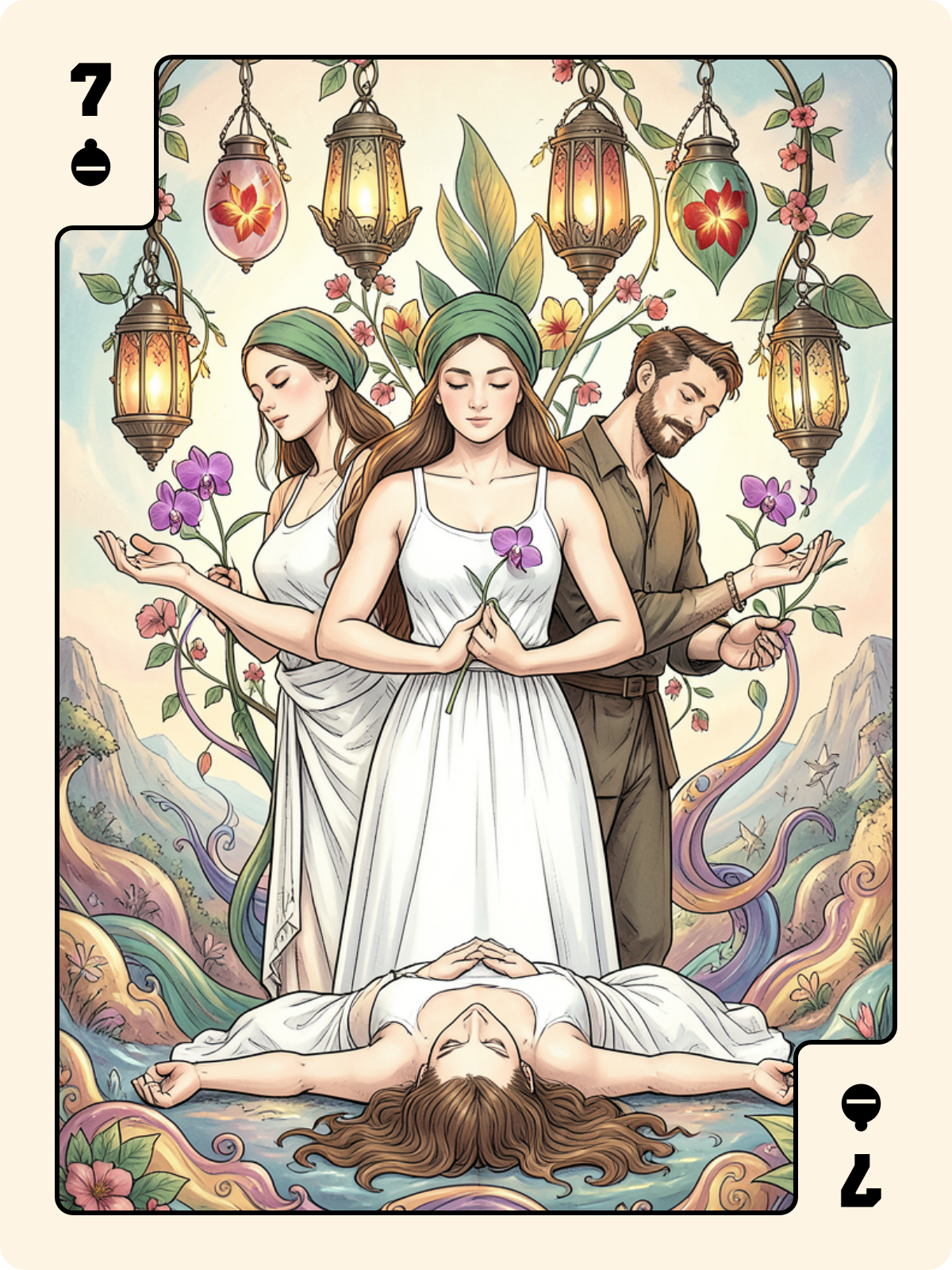 9 de Feuille + 7 de Grelot + Unter de Rose
