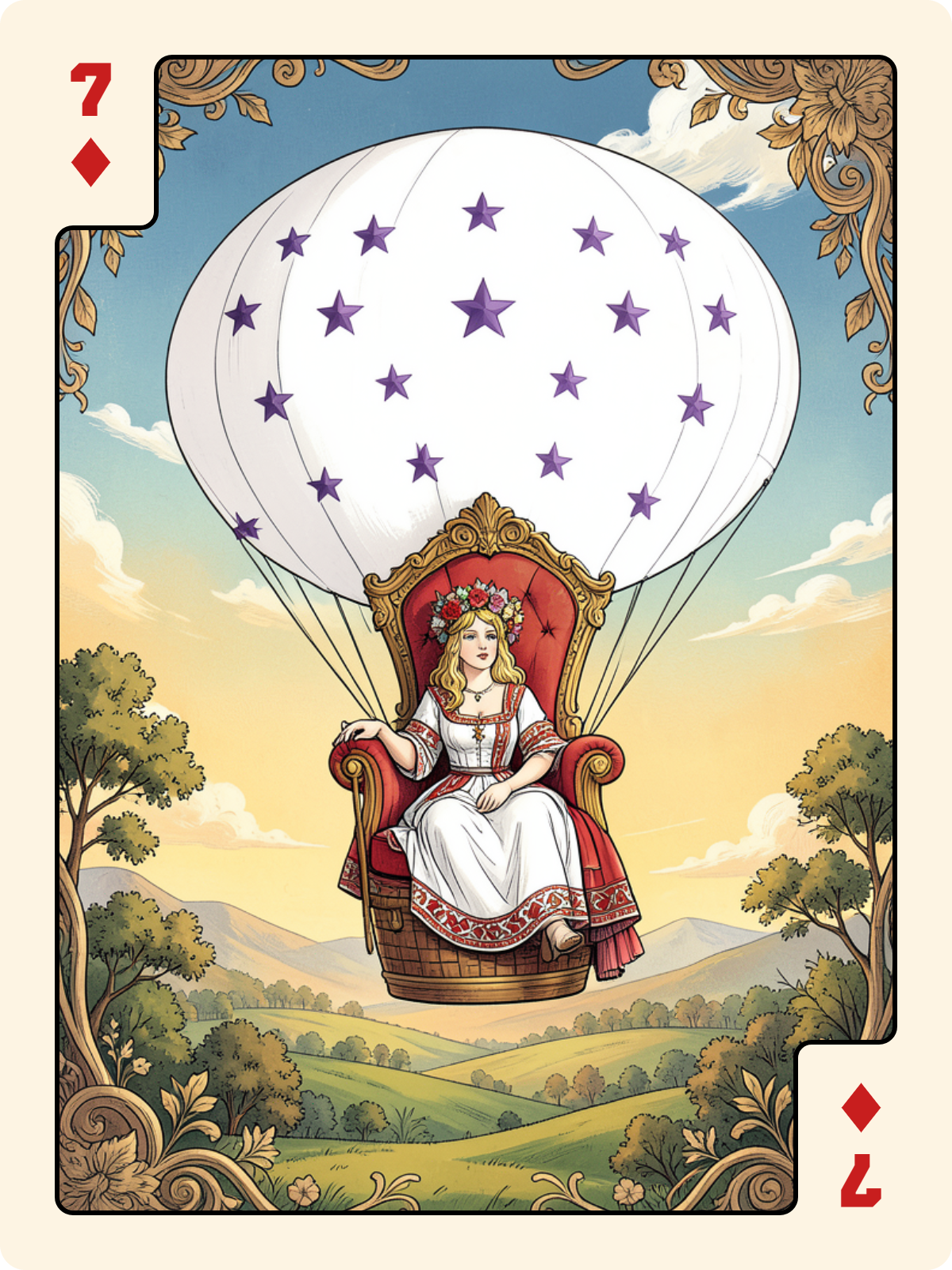 Arcane majeur 3 + 7 de Carreau + 8 de Cœur