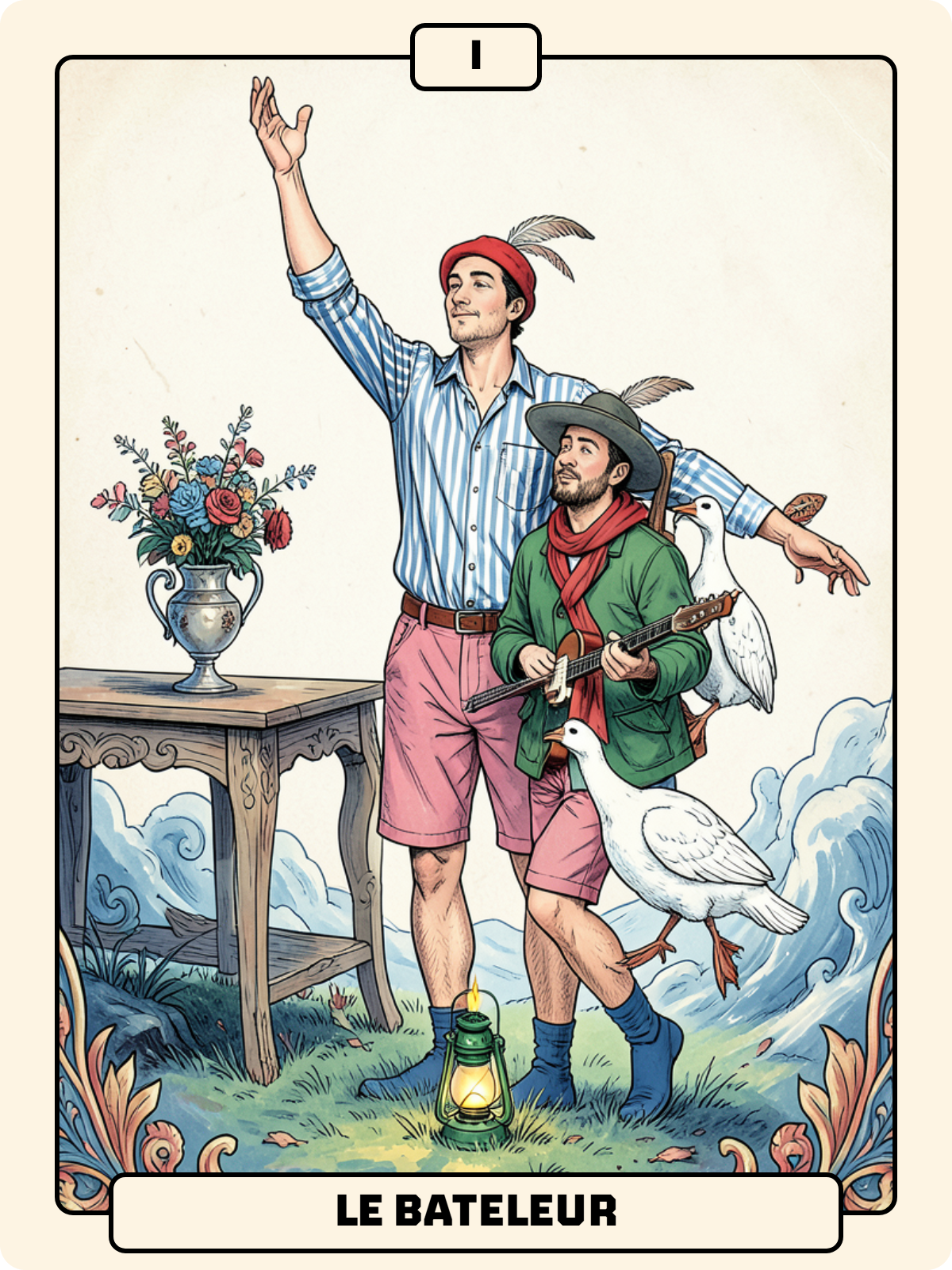 Cavalier de Bâton + Arcane majeur 1 + Unter de Gland