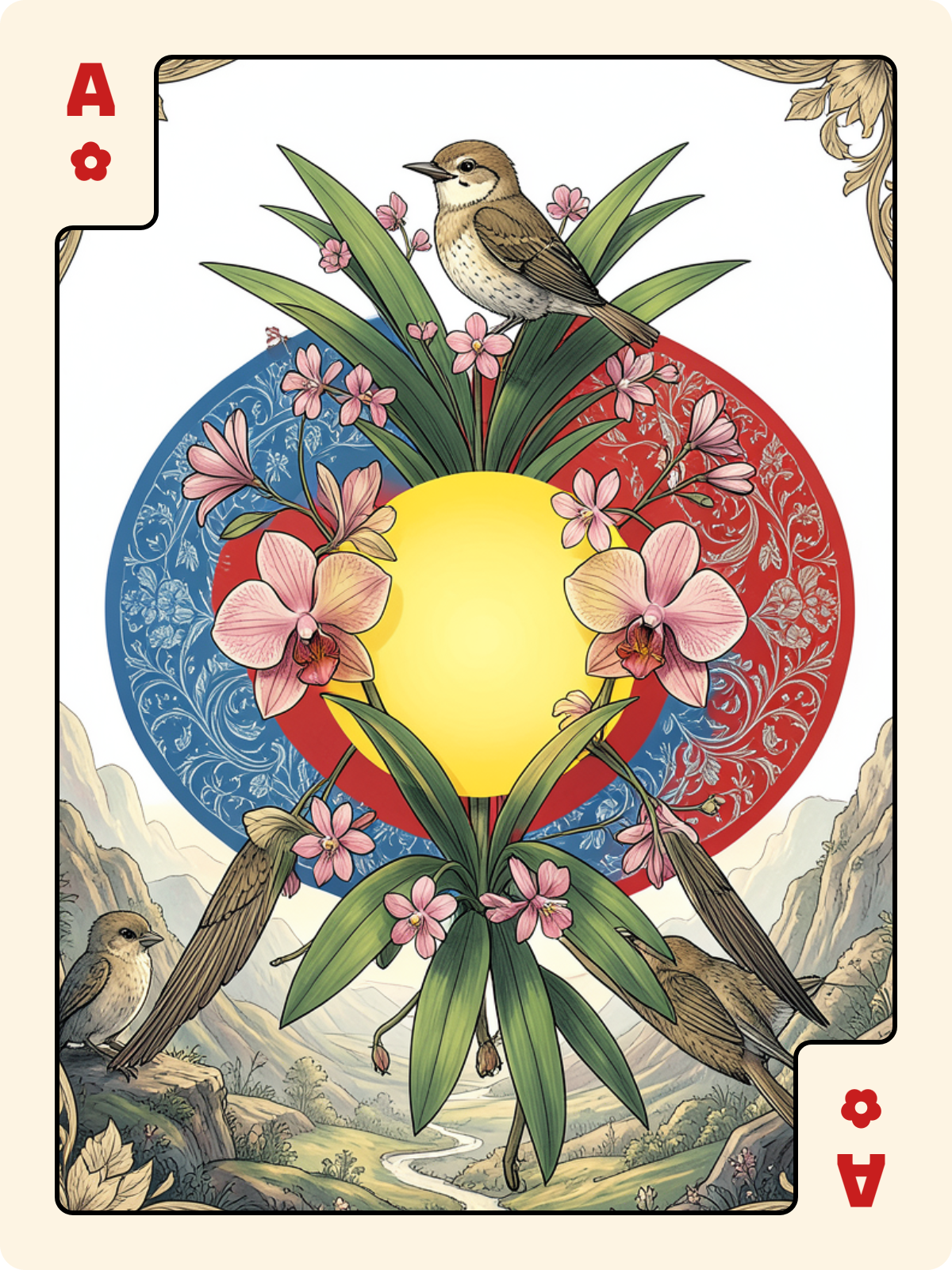 3 de Denier + As de Rose + Roi de Trèfle