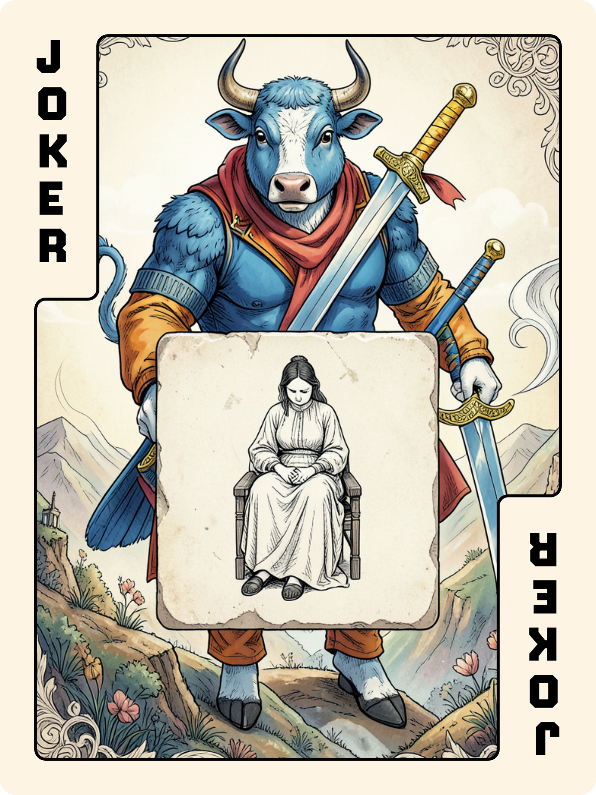 Valet d'Épée + Joker + Unter de Bouclier