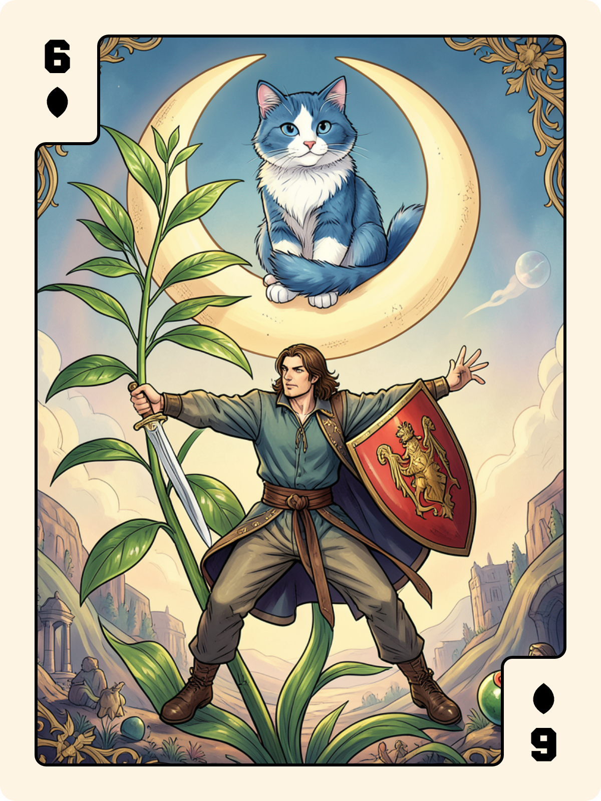 Joker + 6 de Feuille + Unter de Grelot