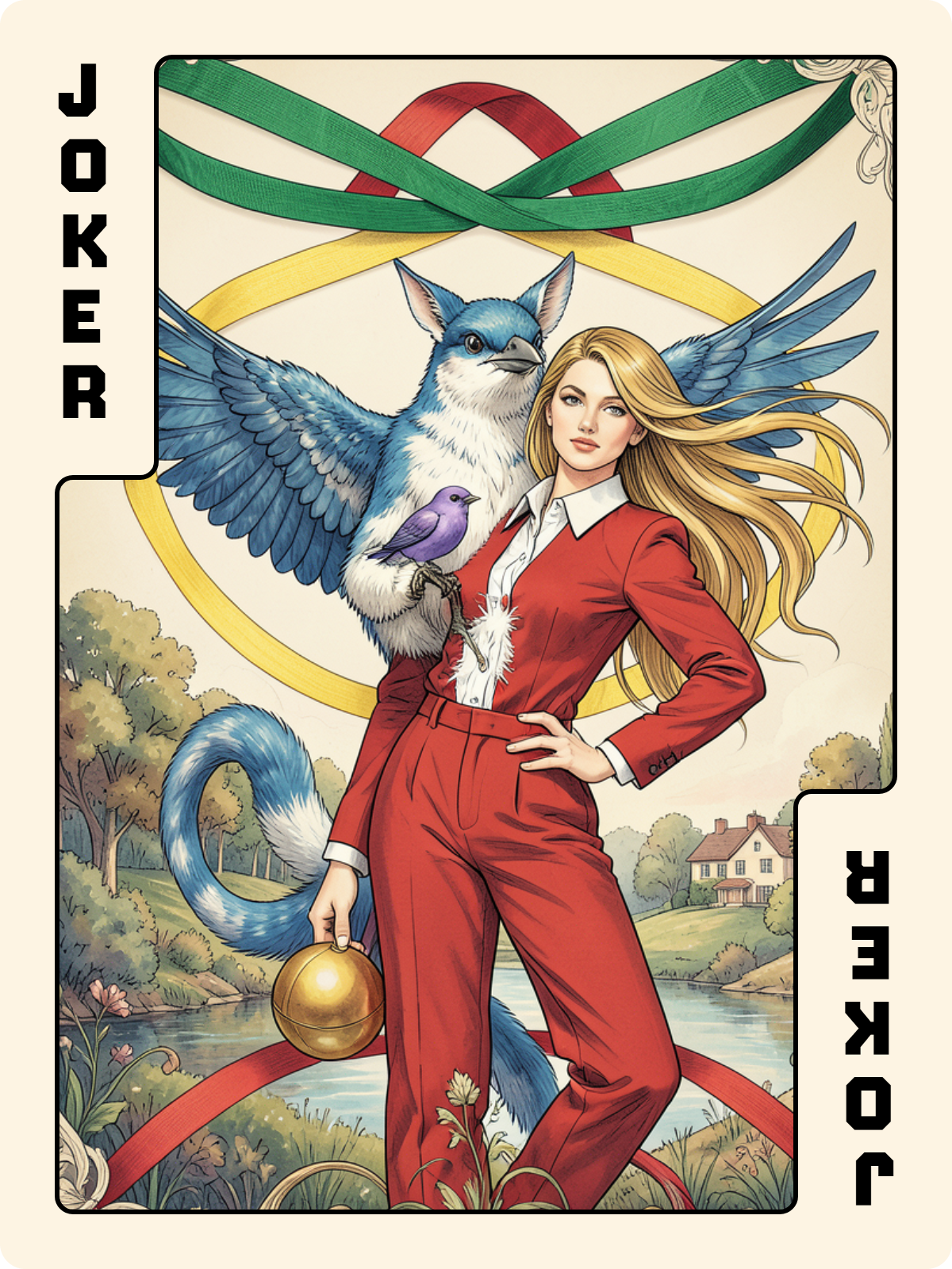 3 de Bâton + Joker + Valet de Denier